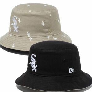 ニューエラ　バケット01 MLB Reversible Hat リバーシブル シカゴ・ホワイトソックス ブラック/ペブル　