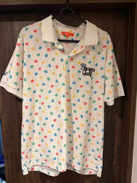 クーポン歓迎 ビームスゴルフ ポロシャツ XL 王冠 ホワイト BEAMS GOLF ORANGE LABEL