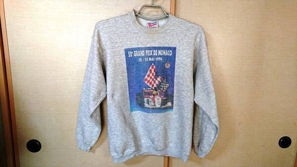 ★☆ アイルトン・セナ トレーナー ビンテージ Hanes 1994モナコGP 送料無料 ☆★