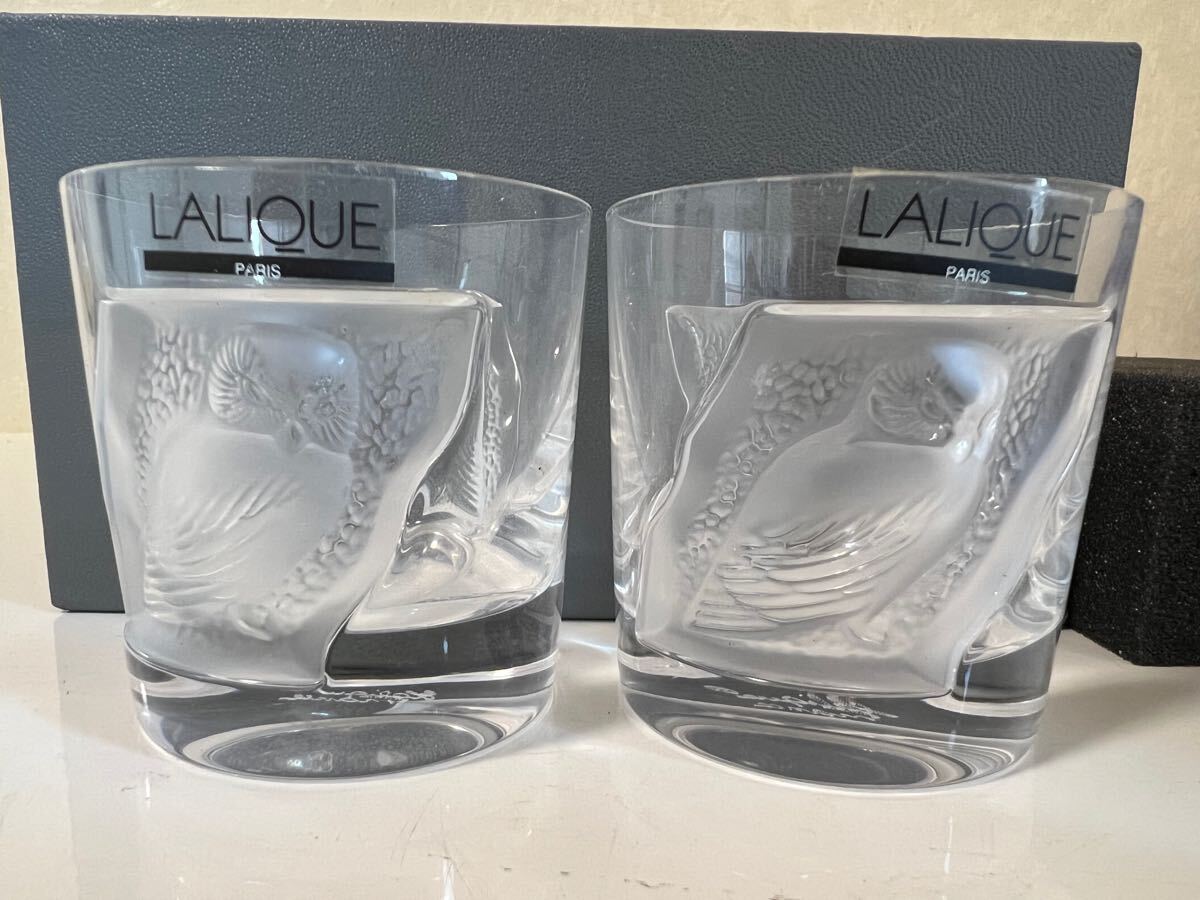 LALIQUE ラリック ロックグラス 2点セット フクロウ - 総合リサイクル いちばん堂