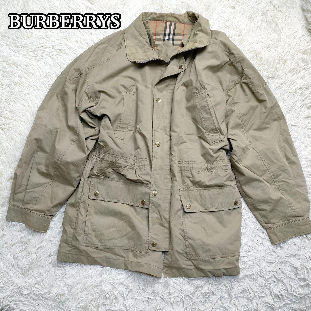 バーバリーズ ジャケット ノバチェック メンズ L 古着 ブルゾン ホースロゴ Burberrys