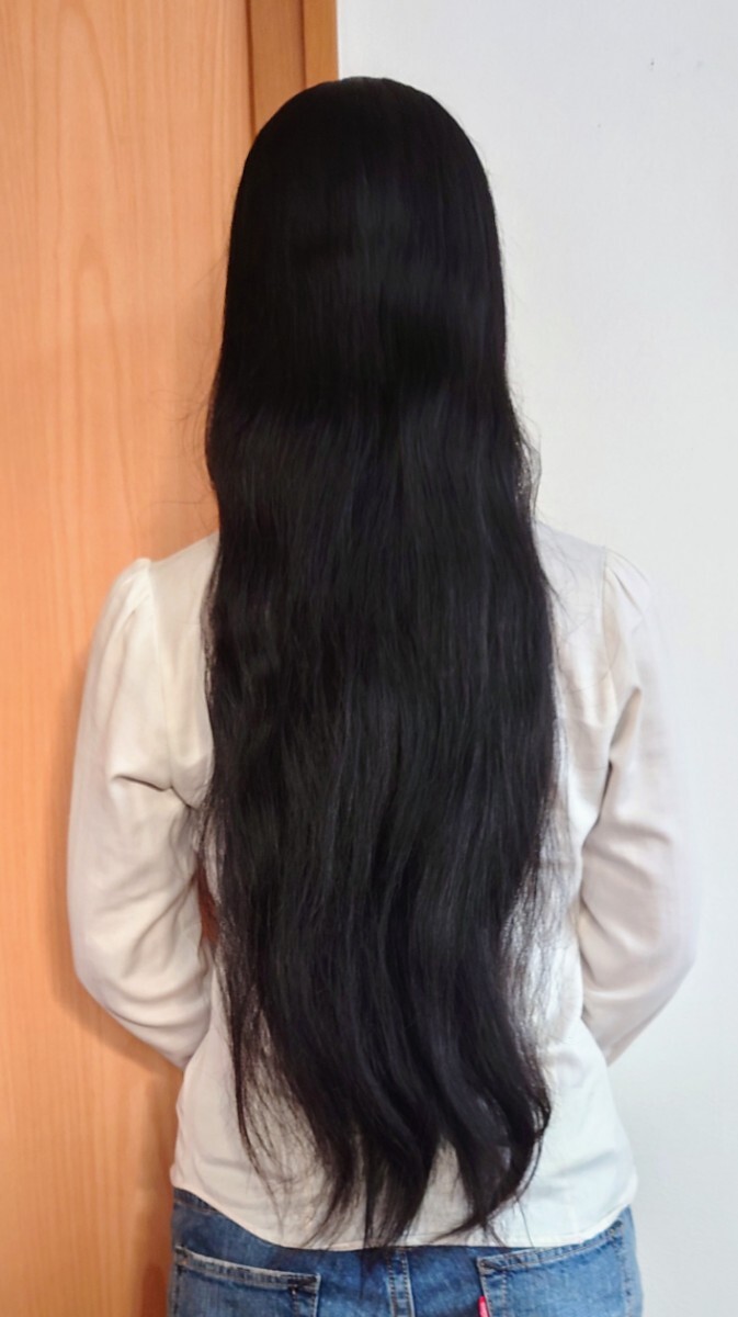 未使用に近い】髪 髪束 髪の毛 ヘアドネーション 日本人 人毛