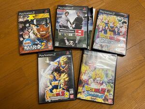PS2 5本 ドラゴンボールZ ナルト ウイイレ Z2 インフィニティワールド スパーキング ナルティメットヒーロー ウイニングイレブン9