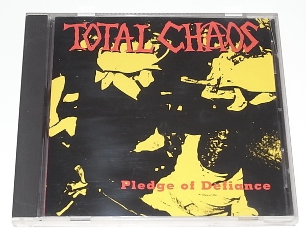 盤面美品 中古 CD TOTAL CHAOS トータル カオス Pledge of Defiance EPITAPH エピタフ Discharge The Exploited PUNK パンク