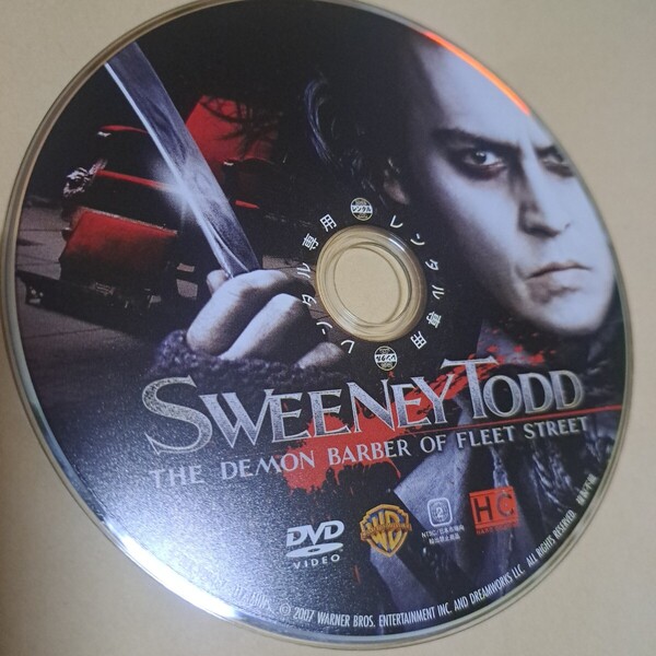 スウィーニー・トッド フリート街の悪魔の理髪師 レンタル版DVD ディスクのみ ジョニー・デップ