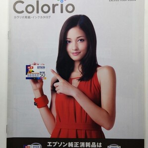 ★EPSON エプソン カラリオ用紙・インクカタログ colorio 2011年8月 除菌済み 表紙 黒木メイサ★
