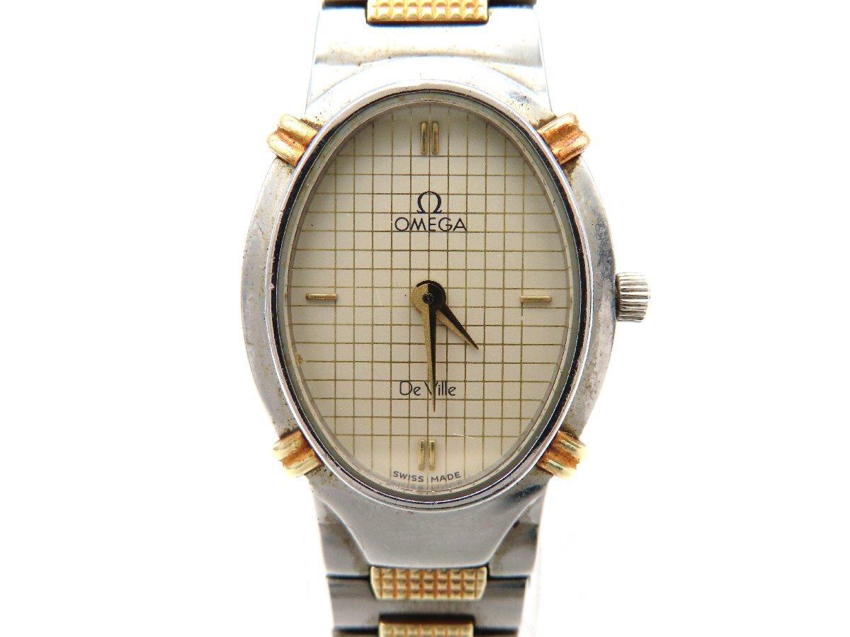 O-7342| オメガ デビル レディース Cal.1450 Ref.591.0310 クオーツ おまけ付き OMEGA