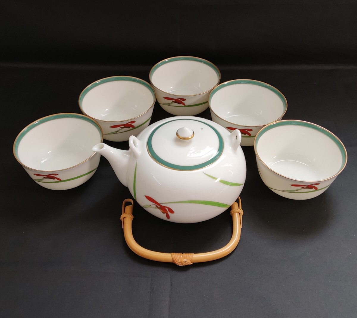 Yahoo!オークション -「香蘭社 茶器揃」(茶器セット) (茶器)の Yahoo!オークション -「香蘭社 茶器揃」(茶器セット) (茶器)の