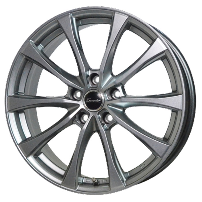 BRIDGESTONE POTENZA RE-71RS 215/40R18 Exceeder E07 ダークシルバー 18インチ 7J+48 5H-114.3 4本セット