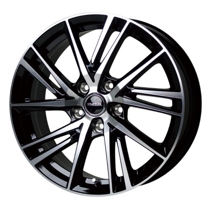 YOKOHAMA BluEarth AE-01F 185/55R16 Laffite LW-06II ブラックポリッシュ 16インチ 6.5J+48 5H-100 4本セット