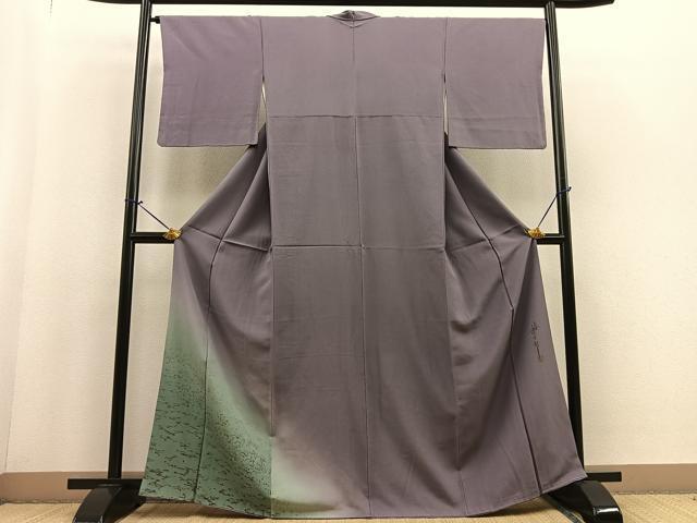 ちりめん地手描名古屋帯二代目清次郎作