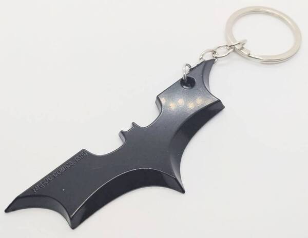 送料無料 バットマン 平 ブラック DC キーリング キーホルダー アメリカン雑貨 スマアク