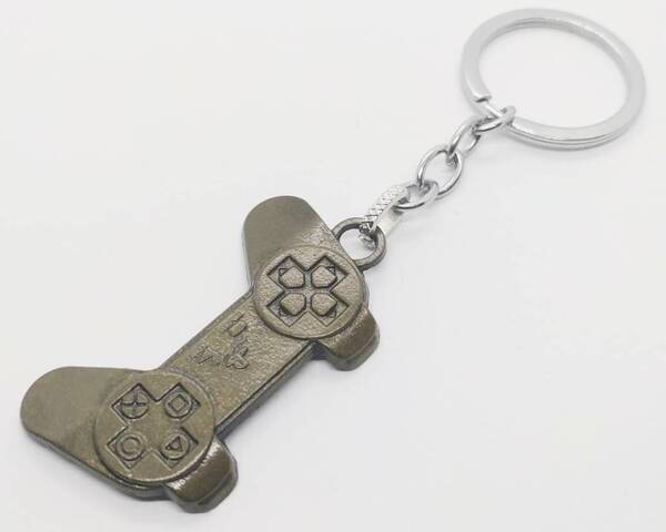 送料無料 ゲーム コントローラー Aゴールド 家庭用ゲーム機 キーリング キーホルダー アメリカン雑貨 スマアク