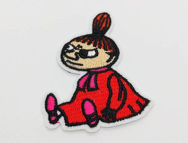 送料無料 ミイ ムーミン 正体不明 アイロン のりつき 刺繍 ワッペン アップリケ アメリカン雑貨 スマアク