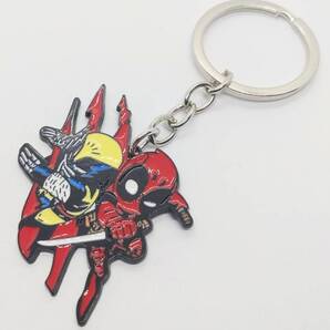 送料無料 デッドプール ウルヴァリン デフォルメ キーリング キーホルダー アメリカン雑貨 スマアク