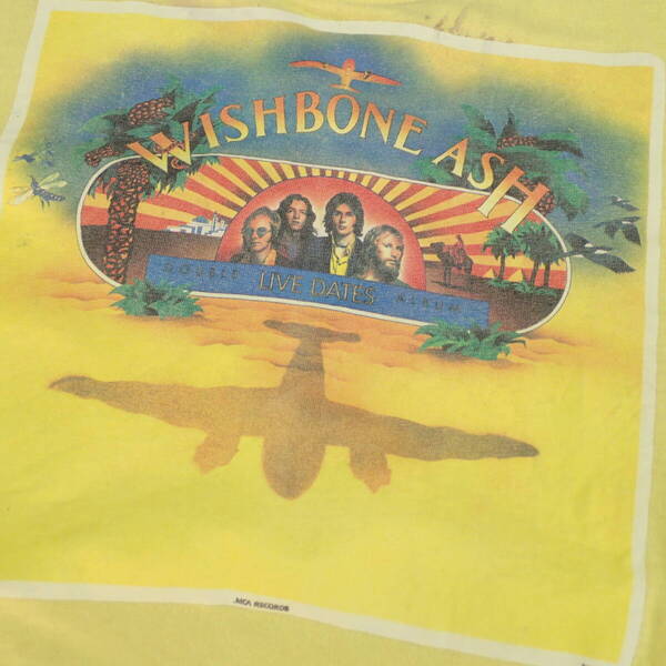 ■ 70s Wishbone Ash Vintage T-shirt ■ ウィッシュボーン・アッシュ ヴィンテージ Tシャツ 当時物 本物 バンドT ロックT