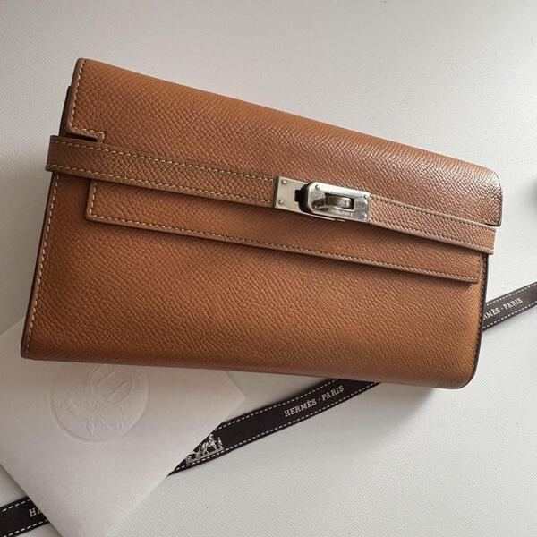 【美品】 HERMES エルメス ケリーウォレット 2つ折り長財布