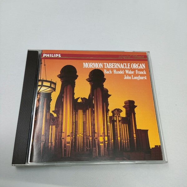 CD 西独盤 ロングハースト モルモン大聖堂のオルガン Longhurst Mormon Tabernacle Organ Bach Handel W.Germany 即決 送料込み
