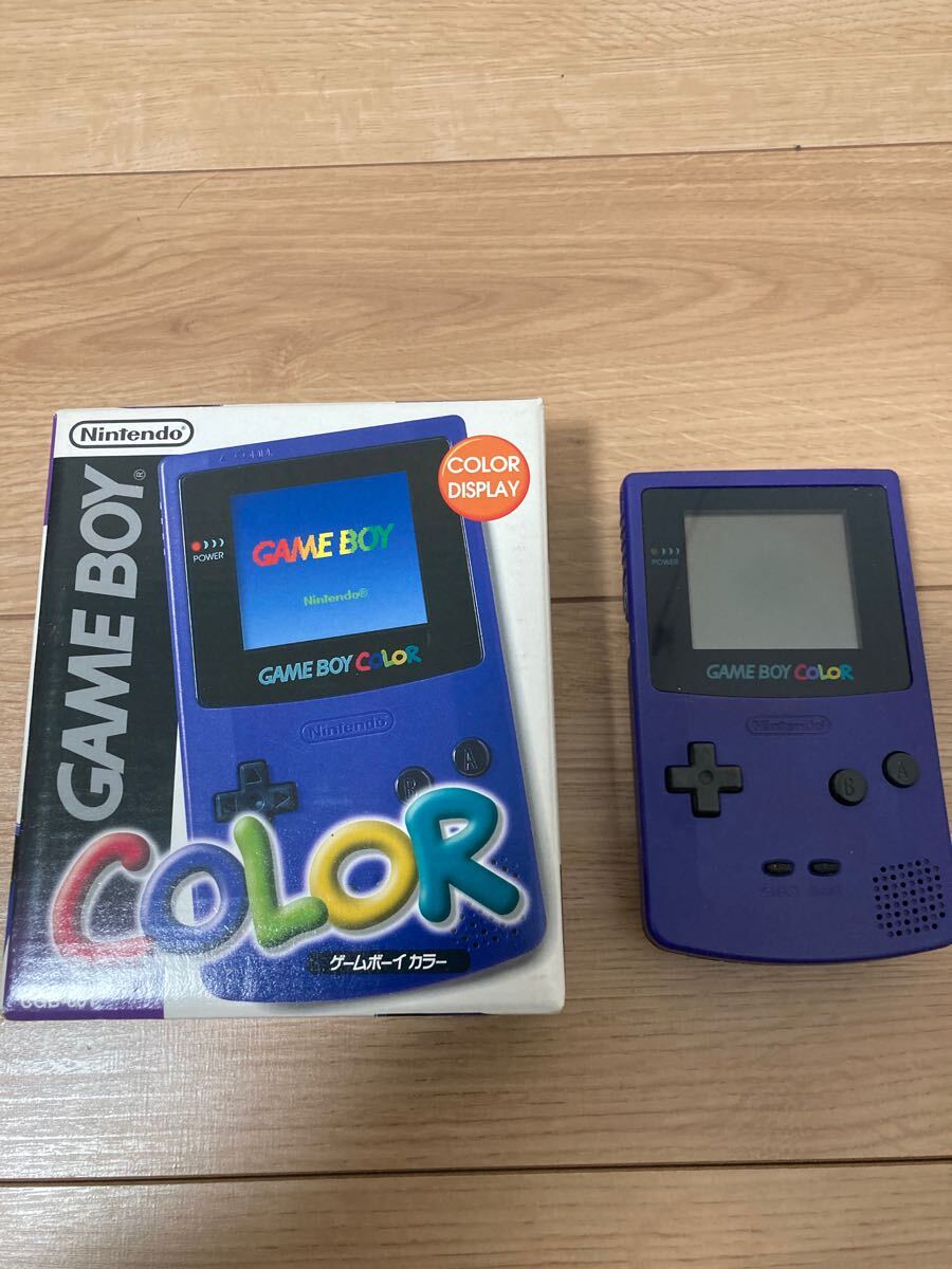 50809 ゲームボーイカラー 本体 CGB-001 起動確認済み ソフト付き ポケットモンスター青 任天堂｜ゲーム
