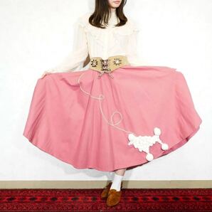 *SPECIAL ITEM* 60’s USA VINTAGE POODLE DESIGN HAND MADE LONG SKIRT/アメリカ古着プードルデザインハンドメイドロングスカート