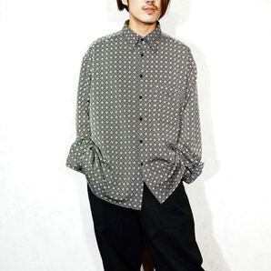 *SPECIAL ITEM* USA VINTAGE ON THE ROCK GEOMETRIC PATTERNED ALL EMBROIDERY DESIGN SHIRT/アメリカ古着幾何学柄総刺繍デザインシャツ
