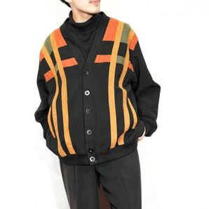 *SPECIAL ITEM* USA VINTAGE Roger Kert LEATHER SWITCHED DESIGN CARDIGAN/アメリカ古着レザー切替デザインカーディガン(ブルゾン)