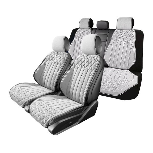 アルファロメオ 147 937 汎用 シートカバー スエード ホワイト 運転席 