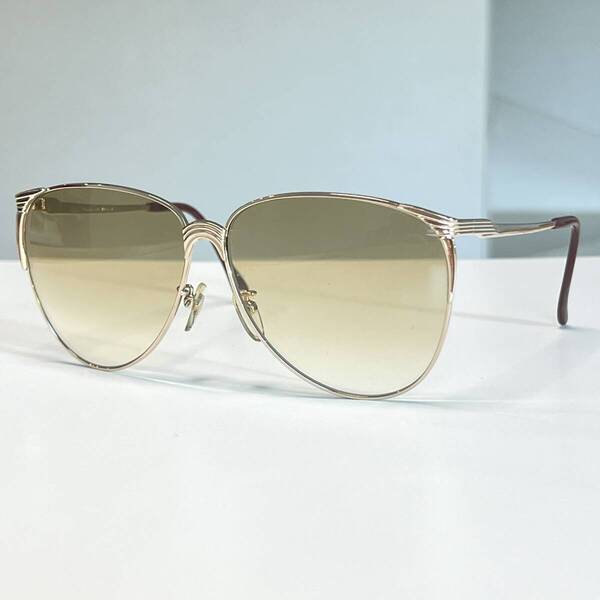 ◆CITIZEN シチズン ヴィンテージ サングラス 国産 Vintage 昭和 レトロ ティアドロップ CGP eyewear sunglasses ゴールド