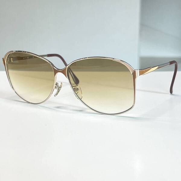 ◆CITIZEN シチズン ヴィンテージ サングラス 国産 Vintage 昭和 レトロ CGP eyewear sunglasses ゴールド×ブラウン系