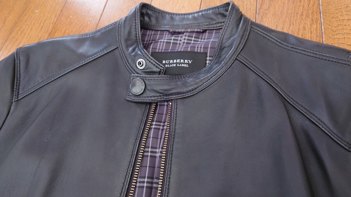 Yahoo!オークション -「burberry black label レザーライダース Yahoo!オークション -「burberry black label レザーライダース