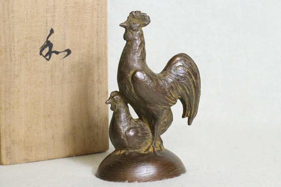 Yahoo!オークション -「ニワトリ 置物」(金属工芸) (工芸品)の Yahoo!オークション -「ニワトリ 置物」(金属工芸) (工芸品)の
