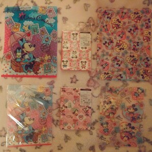 総額2,200円(税別) 新品 長期保管品 ミニークチュール クリアファイル2点&下敷2点&ランチクロス2点セット