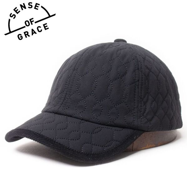 新品 SENSE OF GRACE キルティングキャップ フリーサイズ ブラック