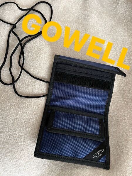 GOWELL KYOTO ゴーウェル トラベルパスケース 旅行 パスポート入れにも ブルー 日本製☆M2014