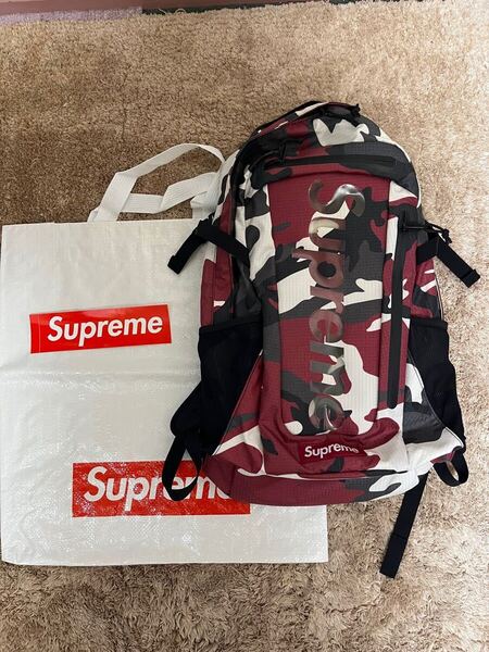 国内正規品 Supreme Backpack リュックWINDSTOPPER シュプリーム バックパック カラー迷彩 カモ バッグ