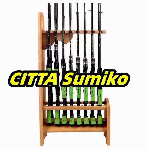 16本 DIYロッ 釣竿 収納 釣具 ロッドホルダー 木製 竿掛け おしゃれ ナ