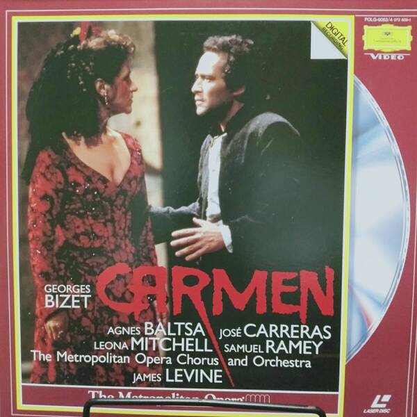 レーザーディスク 歌劇 カルメン 全曲 メトロポリタン歌劇場管弦楽団 合唱団 CARMEN The Mrtropolitan Opera POLG-9053/4 Laser Disk LD