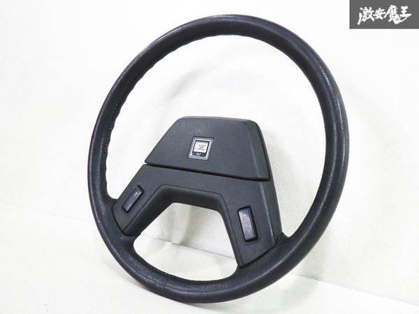 程度良好！！ 日産 NISSAN 純正 S130Z フェアレディZ ノーマル ステアリング ハンドル ホイール 黒 ブラック ホーンパッド付 即納 棚17O