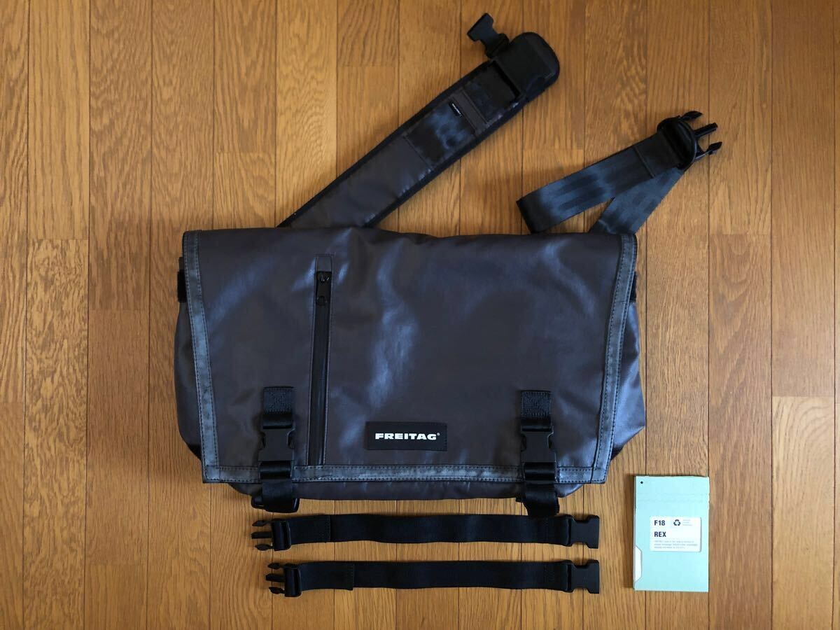 【新品同様品*希少*】FREITAG / F18 REX(廃盤)●B.B.(Brute Brown ブルートブラウン)●拡張ベルト付き●IDタグ有り●