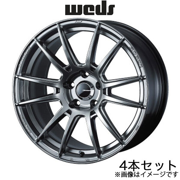 ウェッズスポーツ SA62R インプレッサWRX STI GDB 18インチ アルミホイール 4本 プラチナシルバーブラック 0041811 WEDS WedsSport SA62R