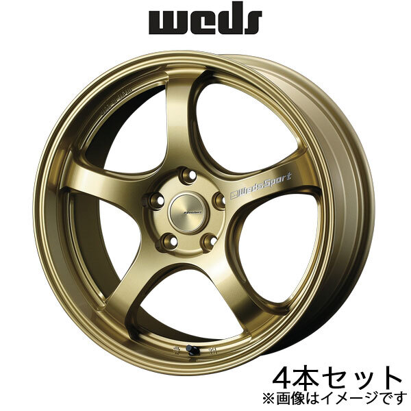 ウェッズスポーツ RN-05M ギャランフォルティス CY4A 18インチ アルミホイール 4本 ゴールド 0072823 WEDS WedsSport RN-05M