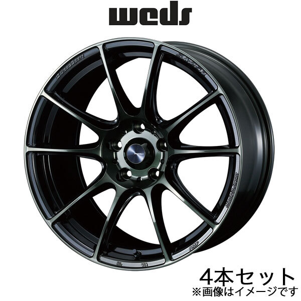 ウェッズスポーツ SA25R エルグランド E52 18インチ アルミホイール 4本 ウォースブラッククリア 0073736 WEDS WedsSport SA25R