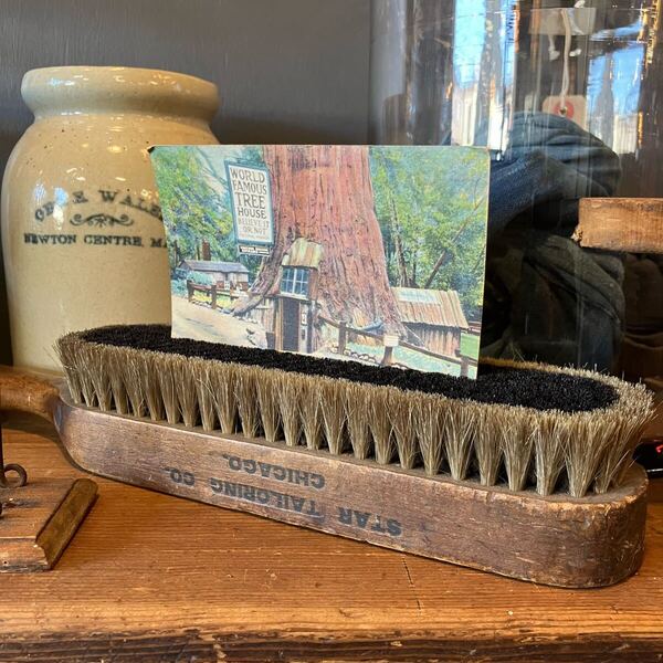 【ANTIQUES】洋服ブラシ STAR TAILORING 仕立て屋 店舗什器 アンティーク 古着 US 店舗什器 古道 vintage
