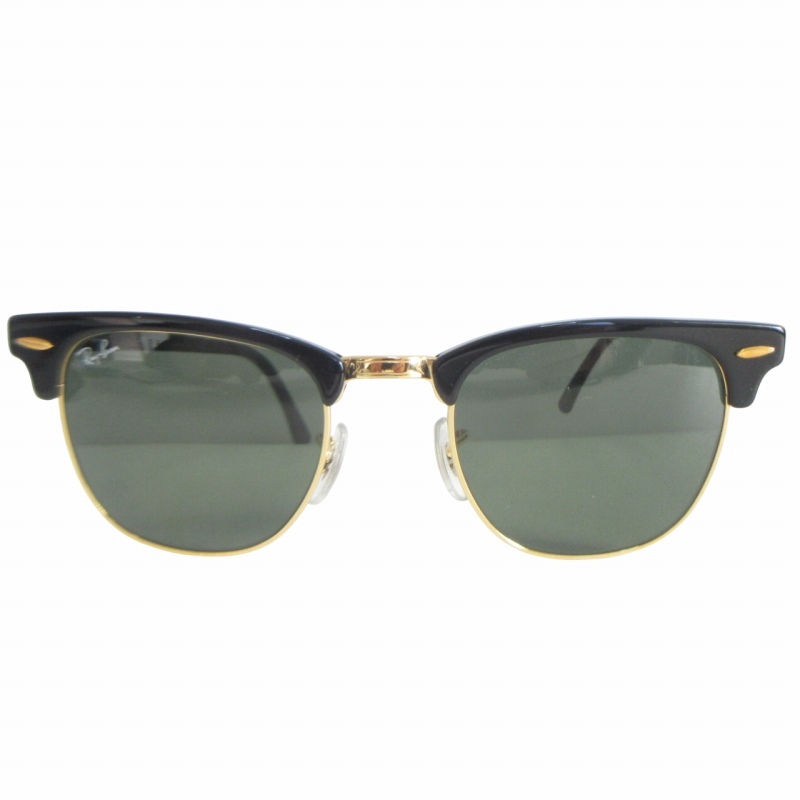 レイバン RAY BAN 美品 CLUBMASTER クラブマスター サングラス アイウェア メガネ 黒×金色 ブラック×ゴールドカラー 49■21 RB3016 レイバン RAY BAN 美品 CLUBMASTER クラブマスター サングラス アイウェア メガネ 黒×金色 ブラック×ゴールドカラー 49■21 RB3016