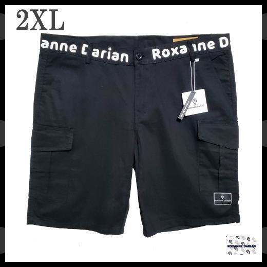 ブラック 2XL メンズ 短パン ハーフパンツ ショート丈