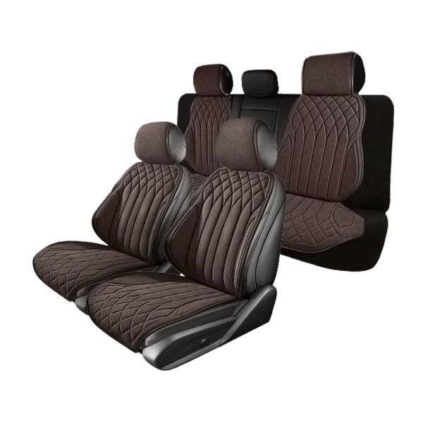 三菱 シャリオ N30 N40 汎用 シートカバー スエード ブラウン 運転席 