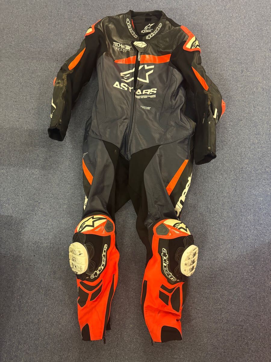 Alpinestars 革ツナギ 黒/オレンジ Yahoo!オークション -「アルパインスターズ ツナギ」の落札相場