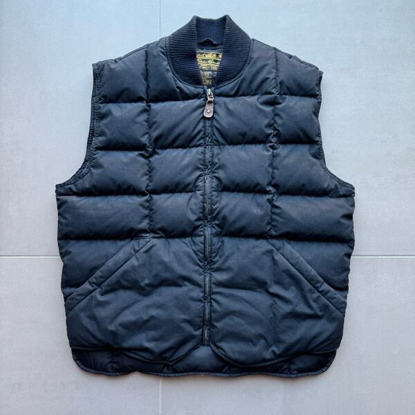 80s 90s エディーバウアー eddie bauer ダウンベスト 黒 L 黒タグ
