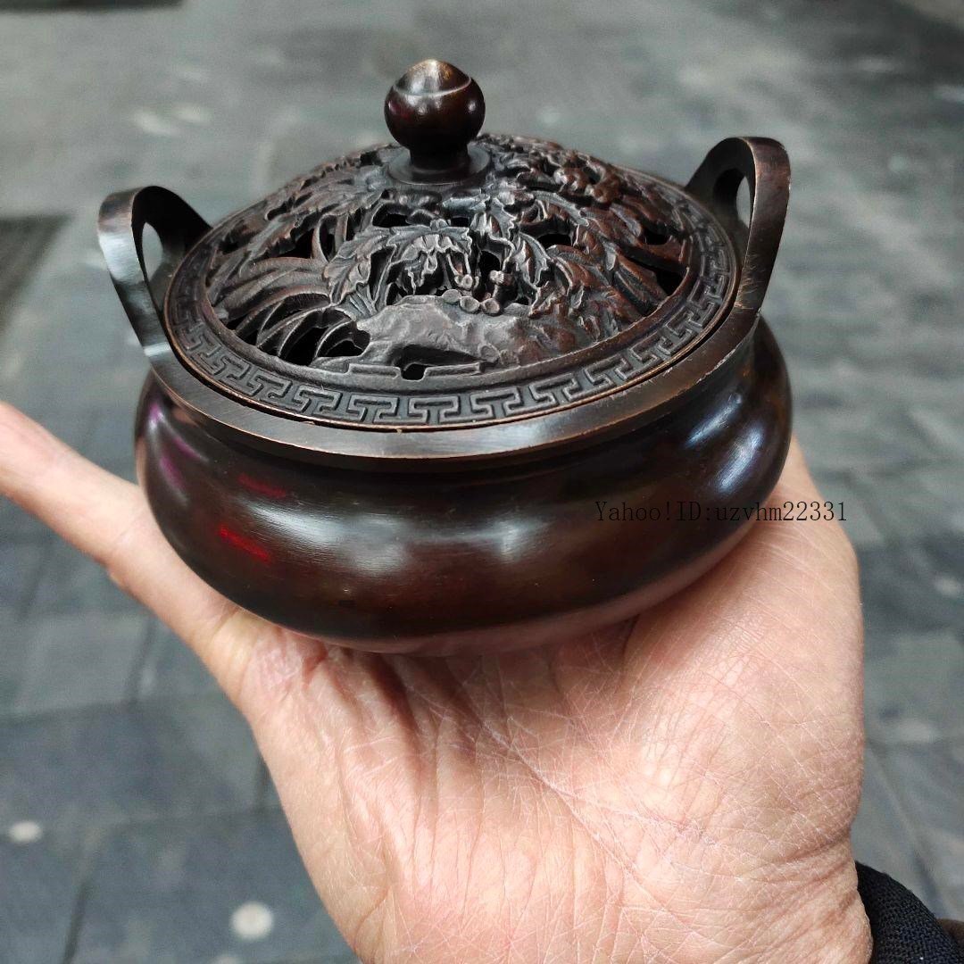 香炉 四神獣香炉 仏具 奉納香炉 銅製品 工芸品 置物