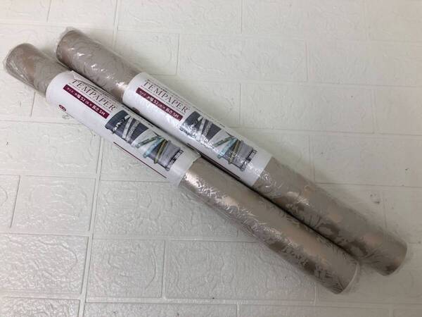 テンペーパー 貼ってはがせるシール壁紙 52cm X 5m 2本セット